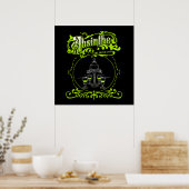 Antieke geïllustreerde Absinthe-set Poster (Keuken)