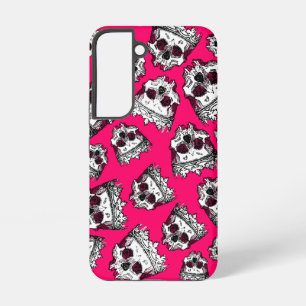 Antieke gekroonde schedels samsung galaxy hoesje