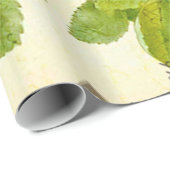 antieke gele rozen cadeaupapier (Rol Hoek)