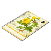 antieke gele rozen notitieboek (Linkerzijde)