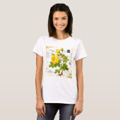 antieke gele rozen t-shirt (Voorkant volledig)