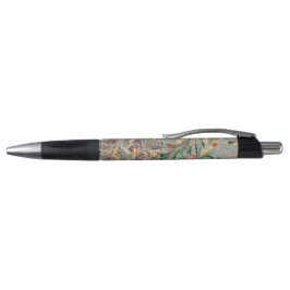 Antieke gemarmerde blauwe meloen groen pen