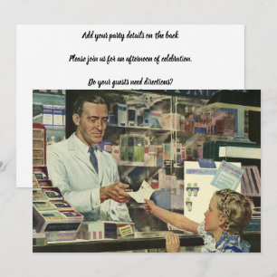 Antieke Geneeskunde, Apotheker en Meisje bij Apoth Kaart