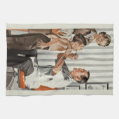 Antieke geneeskunde, kinderarts met patiënt theedoek (Horizontaal)