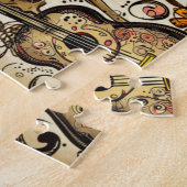 Antieke geraamte/pompoen Dia de los Muertos Legpuzzel (Zijkant)