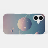 Antieke Geringde Planeet iPhone 16 Hoesje (Achterkant horizontaal)
