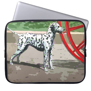 Antieke geschilderde Dalmatische laptophoes Laptop Sleeve