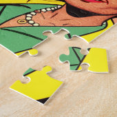 Antieke gezinsstripkunst legpuzzel (Zijkant)