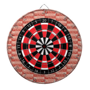 Antieke Giflabels Dartbord