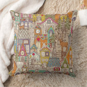 antieke gingerbread town kussen (Deken)
