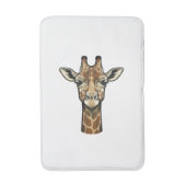 Antieke Giraffe Gravure Vector Kunst Design_1 Badmat (Voorkant Verticaal)