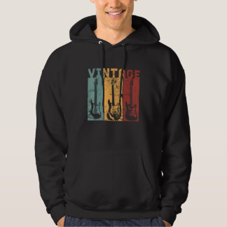 Antieke gitaren voor musici en gitaristen wit hoodie