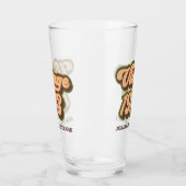 Antieke glazen tumbler uit 1973 (Links)
