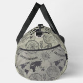 Antieke Globe Kompas Wereldkaart Aangepaste Reis Plunjezak (Rechts)