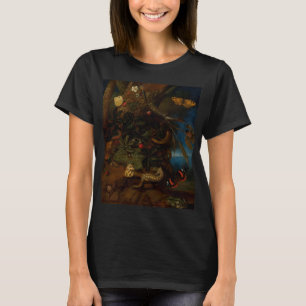 Antieke Goblincore Kikkers, Slakken, Slangen, Worm T-shirt