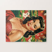 Antieke gok-pin-up legpuzzel (Horizontaal)