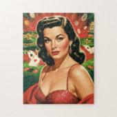 Antieke gok-pin-up legpuzzel (Verticaal)