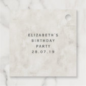 Antieke Gotische Blauwe Edelsteen Sleutel Bedankjes Labels (Achterkant)