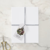 Antieke gotische bloempotfles cadeaulabel (Met Touw)