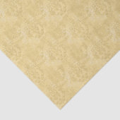 Antieke Goud Damast Patroon Tissuepapier (Detail)