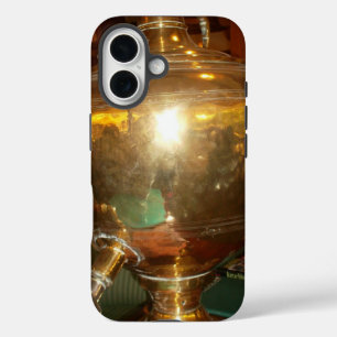 Antieke Gouden Samovar Erfstuk Theepot Kunst Pri iPhone 16 Hoesje