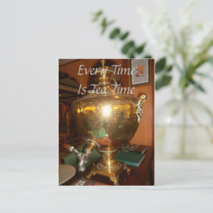 Antieke Gouden Theepot Muurkunst & Print Briefkaart