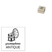 Antieke grammofoon rubberstempel (Gestempeld)