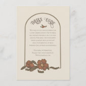 Antieke granaatappel bijlage kaart (Achterkant)