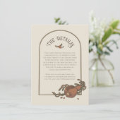 Antieke granaatappel bijlage kaart (Staand voorkant)