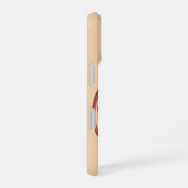 Antieke Granaatappel in plakjes iPhone 16 Hoesje (Rechterkant)
