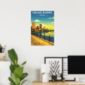 Antieke Grand Rapids Michigan Poster (Thuiskantoor)
