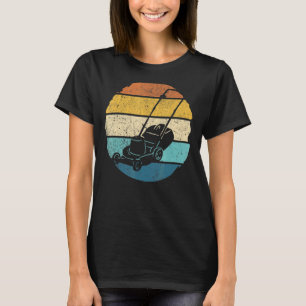 Antieke grasmaaier tuinman tuinarchitect retro gra t-shirt