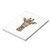 Antieke Gravure Giraffe Vector Kunst Design_1 Notitieblok (Linkerzijde)