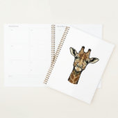 Antieke Gravure Giraffe Vector Kunst Design_1 Planner (Display)
