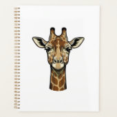 Antieke Gravure Giraffe Vector Kunst Design_1 Planner (Voorkant)