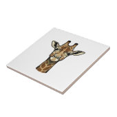 Antieke Gravure Giraffe Vector Kunst Design_1 Tegeltje (Zijkant)