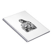Antieke Gravure Herder Die Lam Vasthoudt Vector De Notitieboek (Rechterzijde)