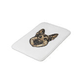 Antieke Gravure HerderHond Vector Design_1 Badmat (Gekanteld)