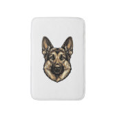 Antieke Gravure HerderHond Vector Design_1 Badmat (Voorkant Verticaal)