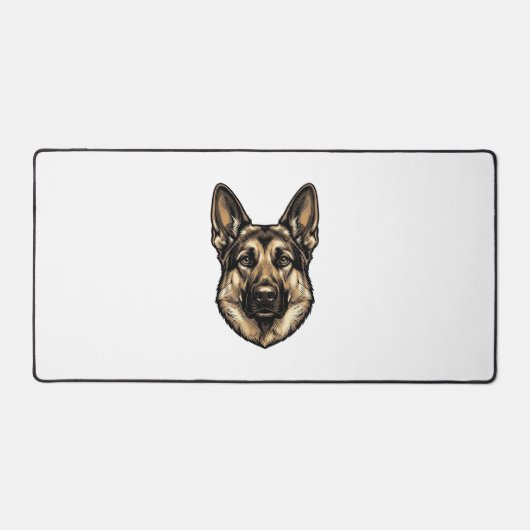 Antieke Gravure HerderHond Vector Design_1 Bureaumat (Voorkant)