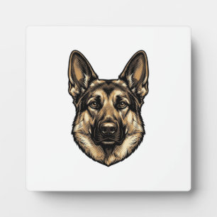 Antieke Gravure HerderHond Vector Design_1 Fotoplaat