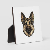 Antieke Gravure HerderHond Vector Design_1 Fotoplaat (Voorkant)