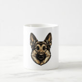 Antieke Gravure HerderHond Vector Design_1 Koffiemok (Center)