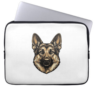 Antieke Gravure HerderHond Vector Design_1 Laptop Sleeve