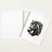Antieke Gravure Paardenkop Vector Planner (Display)
