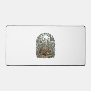 Antieke Gravure Schildpad Botanische Tuin Bureaumat