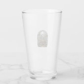 Antieke Gravure Schildpad Botanische Tuin Glas (Achterkant)