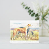 Antieke Greyhound Briefkaart (Staand voorkant)