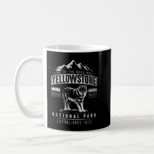 Antieke Grijze Wolf Yellowstone National Park Koffiemok