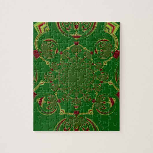 Antieke Groen Legpuzzel (Verticaal)